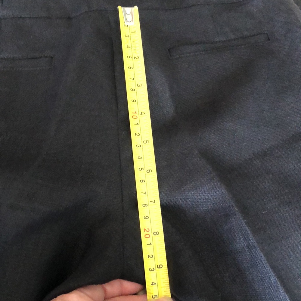 Irish linen blck crop pant Waist measures 30” laying flat. Size 4 Talbots - Picture 6 of 8